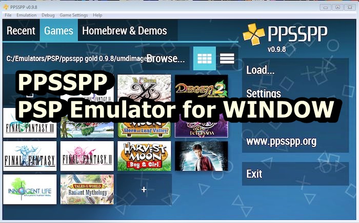 PPSSPP PSP Emulator for Windows