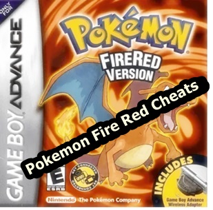 Pokemon Fire Red Cheats Gameshark codes Game Boy Advance (GBA)