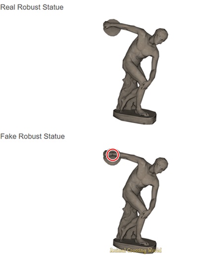 Robust Statue Real vs Fake