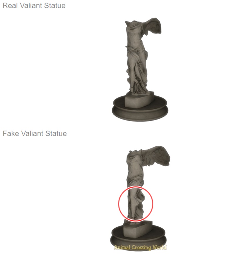 Valiant Statue  Real vs Fake