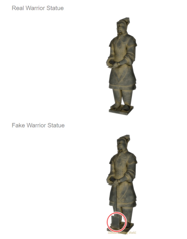 Warrior Statue Real vs Fake