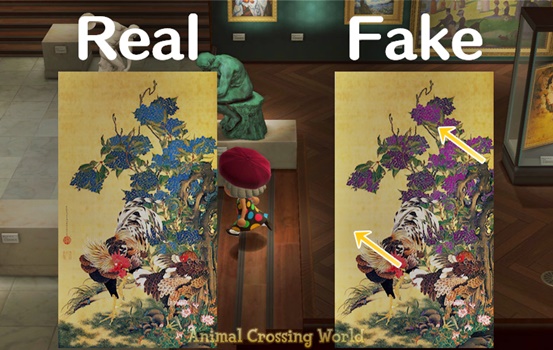 animal crossing redd paintings fake