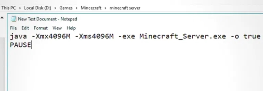 how to add more ram to minecraft server